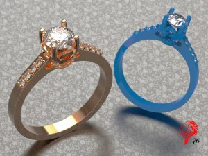 diamond ring 3D Print Model