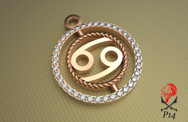 pendant constellation crayfish Model do druku 3D .c4d .max .obj .3ds .fbx .stl .blend 