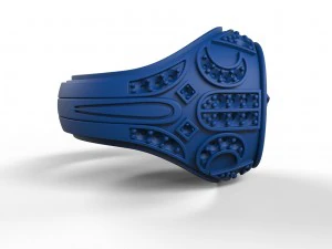 mens ring with a lion 3D Print Model