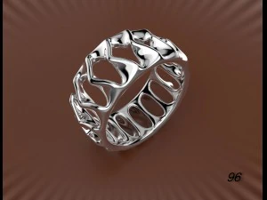 女性の指輪 3Dプリントモデル