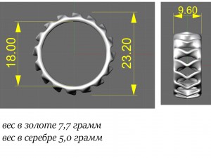 female ring Model do druku 3D