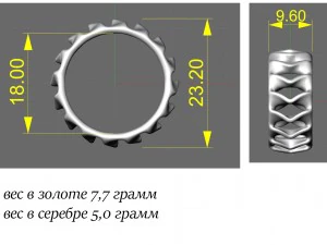 female ring 3D Print Model
