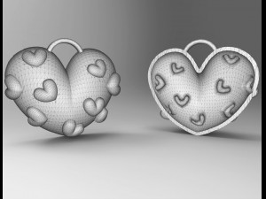 heart pendant 3D 模型