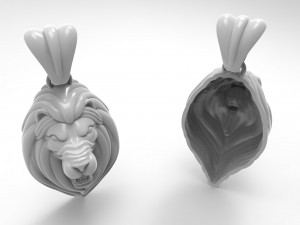 pendant lion Model 3D