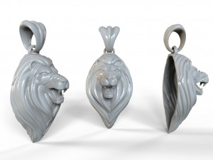 pendant lion Model 3D