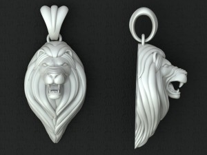 pendant lion Model 3D