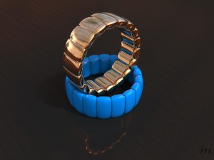 elegant ring gold 3D Print Model