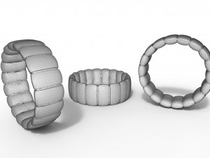 elegant ring gold 3Dプリントモデル