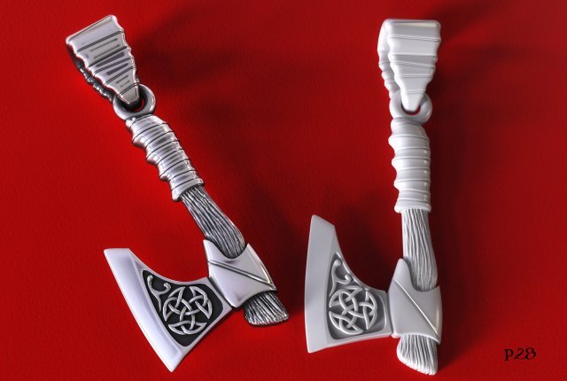 perun axe Modelo 3D .c4d .max .obj .3ds .fbx .stl .blend 