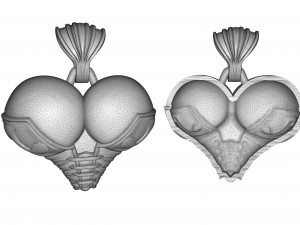 pendant female breast 3D Print Model