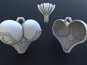 pendant female breast 3D Print Model