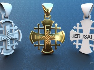 jerusalem cross 3D Model
