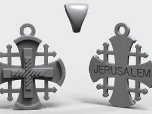 jerusalem cross 3D Модель