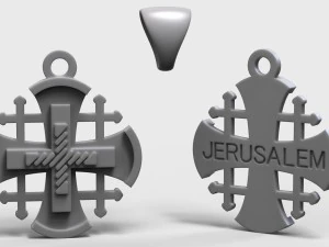 jerusalem cross 3D Model