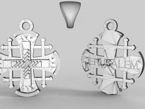 jerusalem cross 3D Model