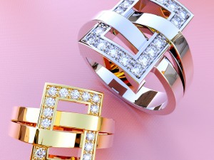 a womans belt ring 3D Print Model