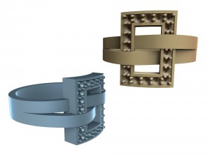 a womans belt ring 3D Print Model
