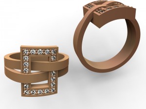 a womans belt ring 3D Print Model
