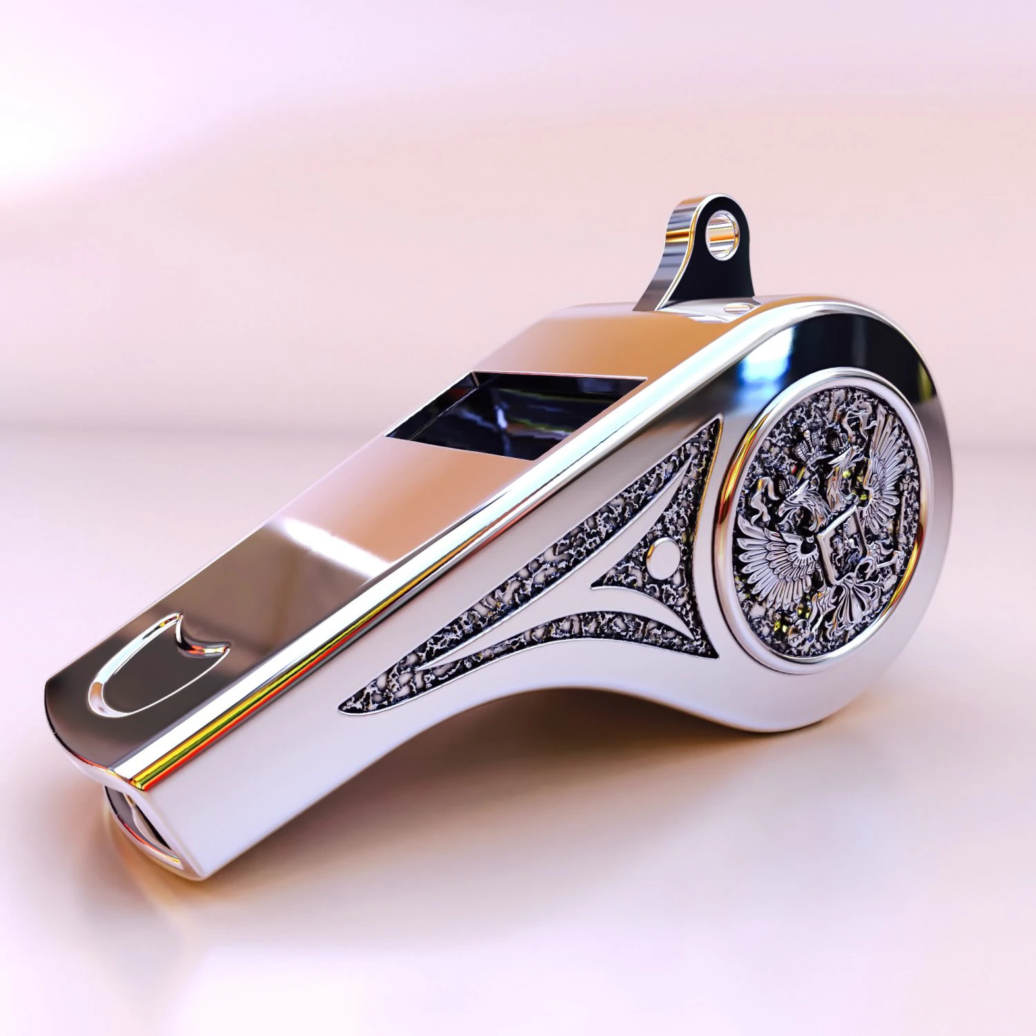 police whistle 3D Print Model .c4d .max .obj .3ds .fbx .stl .blend 