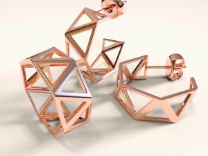 set ring and earrings 3D Print Model