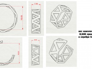 set ring and earrings Modèles 3D en vedette