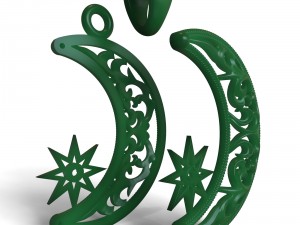 pendant crescent Modello di stampa 3D