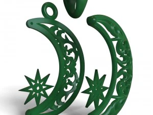 pendant crescent 3D Print Model
