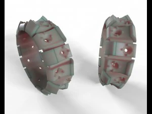 ring with diamonds 3D Print Model