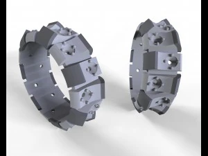 ring with diamonds 3D Print Model