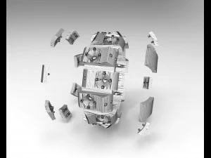 ring with diamonds 3D Print Model