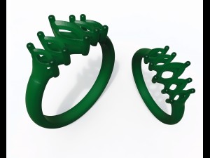 ring with marquis 3D Print Model