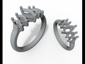 ring with marquis 3D Print Model