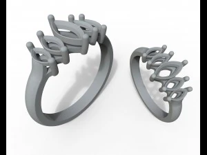 ring with marquis 3D Print Model
