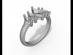 ring with marquis 3D Print Model