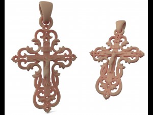 gold cross 3D Model