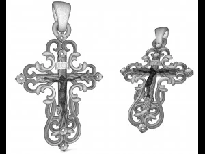 gold cross 3D Model