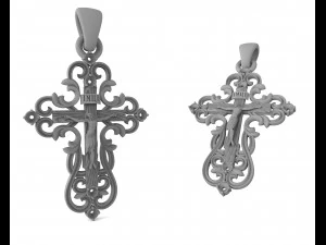gold cross 3D Model