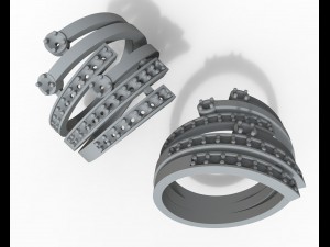 a ring with a diamond 3D 프린트 모델