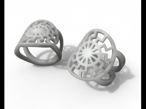 ring black sun mascot 3D Принт Модель