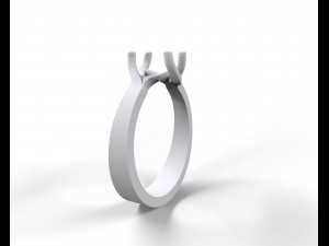 a ring with a diamond 3D Print Model