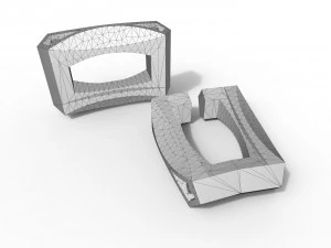 corrente Modelo de Impressão 3D