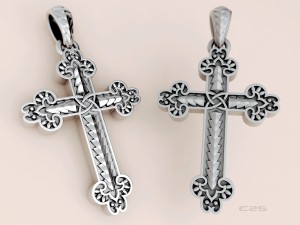 cross with patterns 3D प्रिंट मॉडल