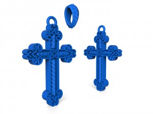 cross with patterns 3D Baskı Modeli