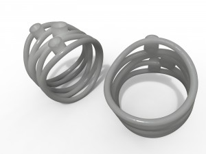 womens ring with diamonds 3D Принт Модель