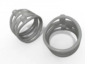 womens ring with diamonds 3D Print Model