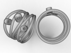 womens ring with diamonds 3D Принт Модель