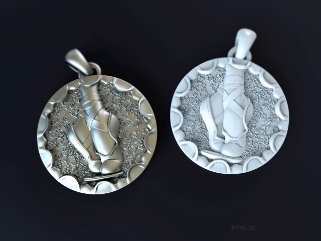ballet pendant 3D Druckmodell .c4d .max .obj .3ds .fbx .stl .blend