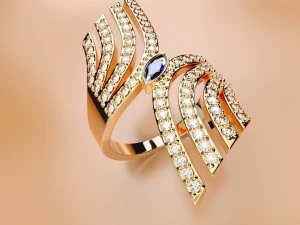 каблучка золота 3D Принт Модель