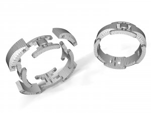 ring with stones 3D 프린트 모델