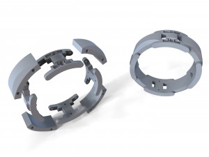 ring with stones 3D 프린트 모델
